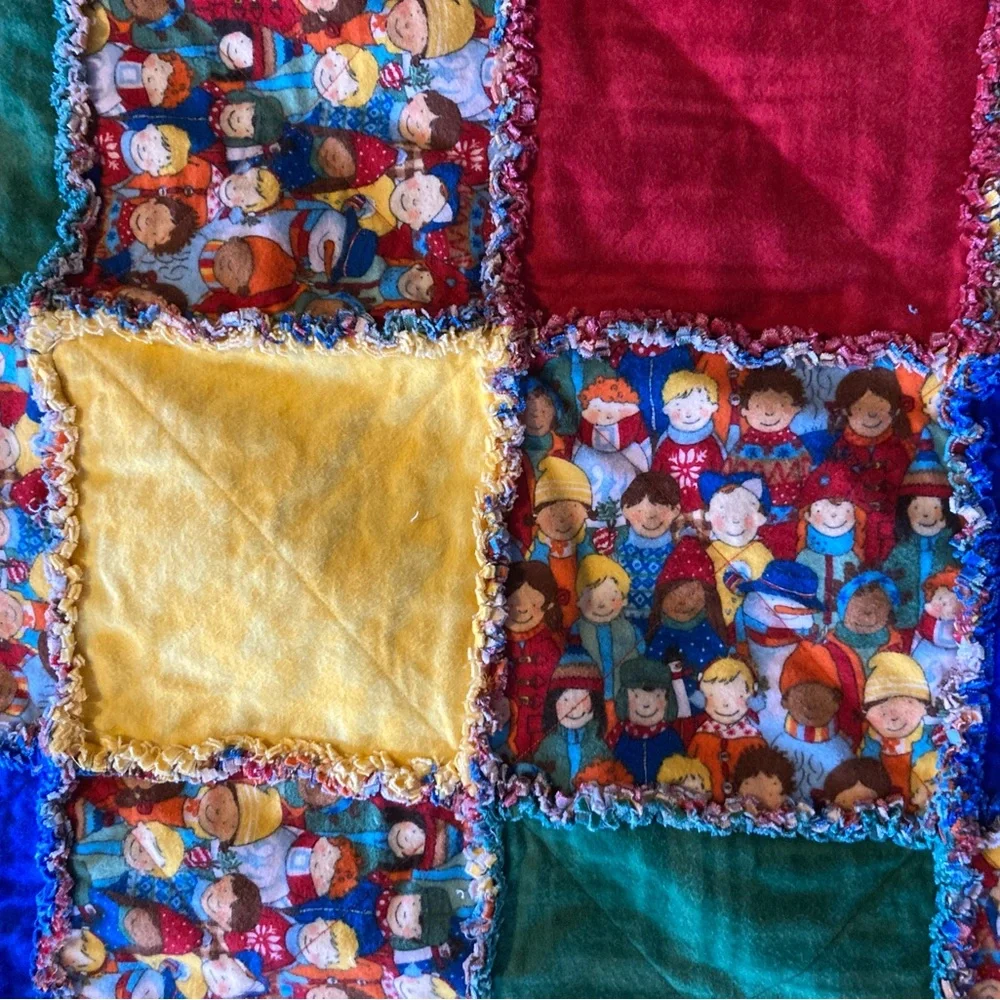 New rag quilt 55” x 41” - Picture 2 of 4